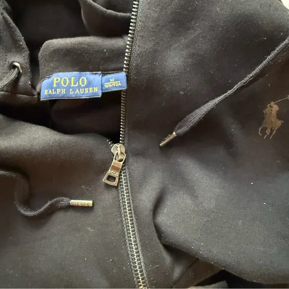 Ralph Lauren Black Hoodie Sweatshirt - Picture 3 of 8